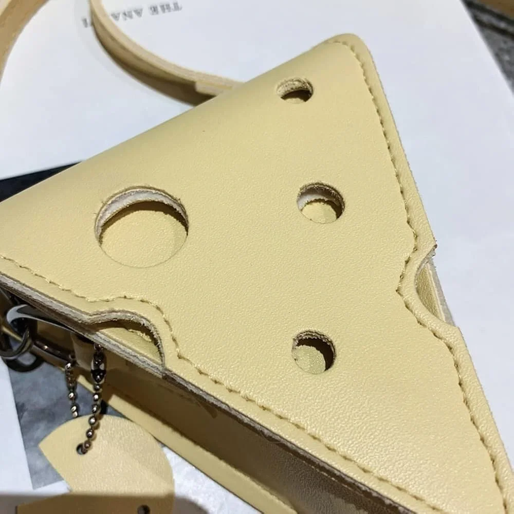 Yellow Cheese-Shaped Crossbody Bag - Picture 3 of 7